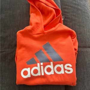 Boys Adidas Orange Hoodie NWT, Size L 14/16